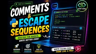 Script Sense Master Comments and Escape Sequences Python Basics Comments Escape Sequences