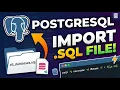 How to a sql File in PostgreSQL