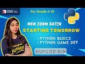 New Python Game Dev using Python Course Announcement Coding Blocks Junior