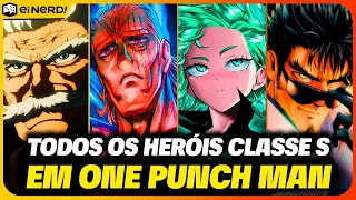 LISTA COMPLETA DE TODOS OS HERÓIS DE CLASSE S EM ONE PUNCH MAN