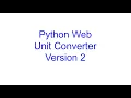 Unit Converter Web Application Version 2 Learn Python From Scratch 20 Kovolff