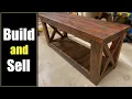Build Your First Piece of Furniture Farmhouse Entryway Bench Step by Step Tutorial