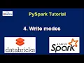 4 Different types of write modes in Dataframe using PySpark pyspark tutorial for data engineers