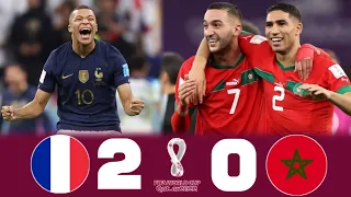 مباراة تاريخية المغرب وفرنسا 2 0 نصف نهائي كأس العالم 2022 وجنون جواد بدة 4K 