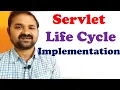 Servlet Life Cycle Implementation Web Technologies Advanced Java