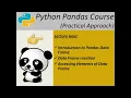 python pandas course introduction to data structure - data frame