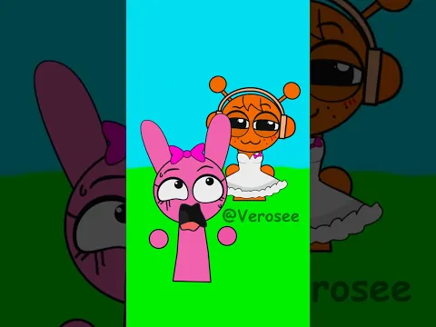 😳👗 Pinki’s Dress on Oren ! LMAO 🤣 | Sprunki #fyp #sprunki #art #trending #memes #funny #cartoon