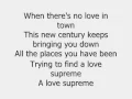 Download Lagu Robbie Williams-Love Supreme Lyrics