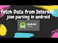 JSON PARSING in Android - fetch image and data from URL display it in a list view in Android Studio