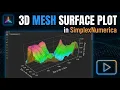 3D Mesh Surface Plot in SimplexNumerica