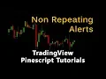 Trading View Pinescript Tutorial 11 Non Repeating Alerts