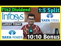 Download Lagu Tata Steel • Tata Power • Infosys • Stocks Declared High Dividend, Bonus \u0026 Split