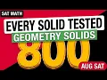 SAT Math Practice Every SAT Geometry Solid on Test Day Aug Prep