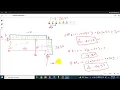 Solving interminant frame structure using consistent deformation and virtual work method part2