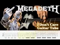 Lagu Megadeth - I Don't Care Guitar Cover W/Tabs