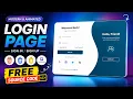 Modern Animated Login Signup Page Using HTML CSS JavaScript Free Source Code