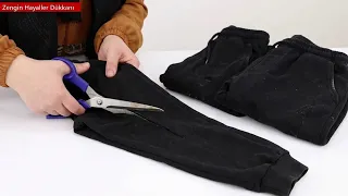 ESKİ KIYAFETLERİ KESEREK YENİ TASARIMLAR YAPTIM, SÜPER MODA TASARIMLARI