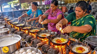 Andhra Style Small Kadai Egg Dosa I Tirupati Street Food