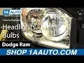 How to Replace Headlights Bulbs 06-08 Dodge Ram