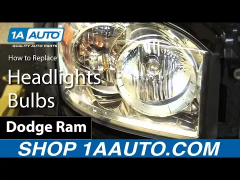 How To Replace Headlights Bulbs 06 08 Dodge Ram 1a Auto
