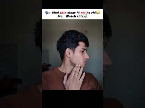 Clear skin ka secret☠️ wait for end #skin #face #skincare