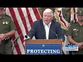 Gov Morrisey announces 60 arrests in month