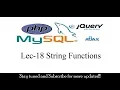 Lec-18 String Functions in PHP PHP Tutorial