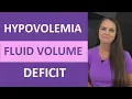 Hypovolemia Fluid Volume Deficit Dehydration Nursing NCLEX Treatment Pathophysiology