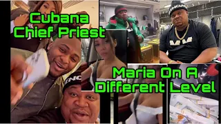 bbnaija maria shows off in dubai shopping spree cubana chief priest on spending spree in london