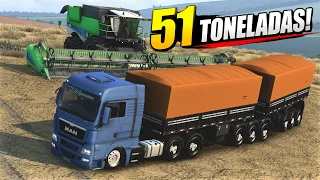 KM NO MAN COM 51 TONELADAS - BITREM 3X3 CURTO! 🚛💨 | ETS2 MODS BR