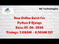 Python tutorial Django tutorial Python Django MS Technologies