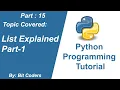 Python Tutorial for Beginners List Data Type Explained Part-1 Bit Coders In Hindi