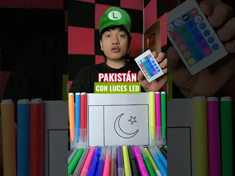 PINTANDO LA BANDERA DE PAKISTAN CON LUCES LED