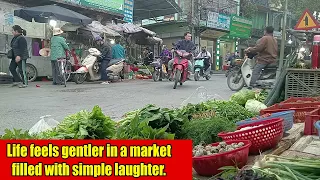 Life feels gentler in a market filled with simple laughter.