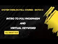 Polymorphism in SystemVerilog Explained Virtual Keyword in SV with Example OOP in SystemVerilog