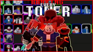 RANKING EVERY TOWER IN THE GAME Undertale Timeline Corruption TD Roblox