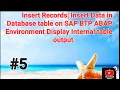 Insert Records Insert Data into Table on SAP ABAP BTP Environment via ADT Eclipse using ABAP Class