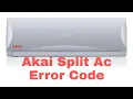 Akai Split Ac Error Code