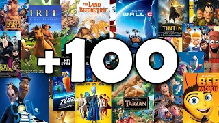 افضل 100 فيلم انيميشن في التاريخ احلى أفلام الكارتون 
