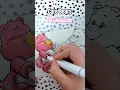 Coloring a Care Bear Page from the Care Bear Magazine 8th Aug 1987