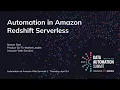 Automation in Amazon Redshift Serverless with Manan Goel of AWS