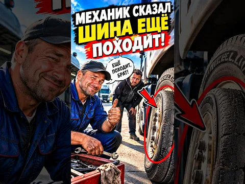 Механик сказал шина ещё походит. #большегруз #trucker #грузовичок #дальнобой