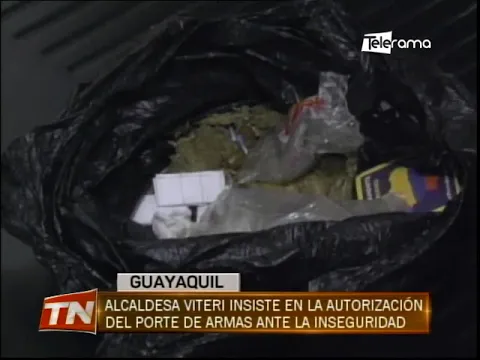 Alcaldesa Viteri insiste en la autorización del porte de armas ante la inseguridad