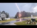 Lightning strike in Conway SC Wait for it 2025-08-01