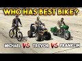Download Lagu GTA 5 ONLINE : MAIN CHARACTER BIKES (FRANKLIN VS MICHAEL VS TREVOR)