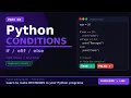 Python Conditions FULL Guide if elif else with Real Examples Code Hacker Part 4