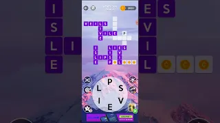 Wordscapes Hard level 399 - PELVIS VEILS