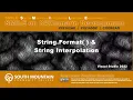 C Cohort 02U2 - String Format and String Interpolation