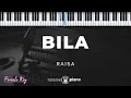 Bila - Raisa | KARAOKE PIANO - FEMALE KEY