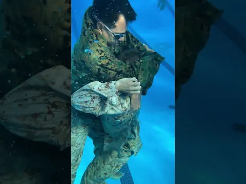 Recon Marine Candidates conduct water survival training #Marine #USMC #SemperFi #MarineCorps #Shorts